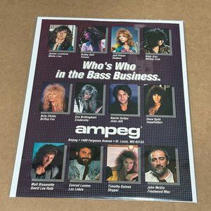 AMPEG AMPS - Lomenzo / Dall / Pilson / Sixx / Brittingham - Print Advertisement